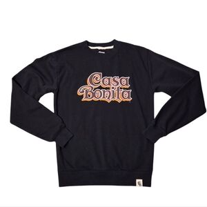 Casa Bonita Black Retro Logo Crew Neck Sweatshirt Unisex‎ Size Small Like NEW